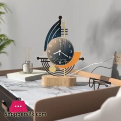 Creative Table Clock Night Light Vintage Desk Watch Home Decor Silent Usb Cable Living Room Office Desk Bedroom Mute Decoration Desk Clock With Lights