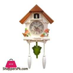 Cuckoo Clock Wall Clock Bird House Day Time Hourly Alarm Clocks Nordic Pendulum Wall Clock Decorations for Kids Room Home Living Room