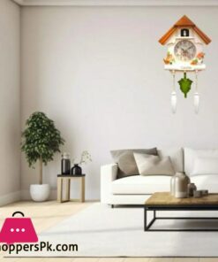 Cuckoo Clock Wall Clock Bird House Day Time Hourly Alarm Clocks Nordic Pendulum Wall Clock Decorations For Kids Room Home Living Room