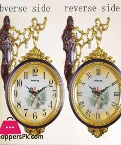 Double Sided Hanging Wall Clock 15 Double Sided Hanging Wall Clock