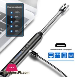 Electric Arc Lighter Rechargeable Stove Lighters Long Neck Led Battery Indicator Windproof 360 Degree Free Rotation Specialty Kitchen Tools