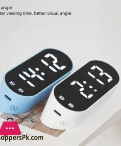 Electronic Digital Clock Led Alarm Clock Date Temperature Display Timing Countdown Stopwatch Student Snooze Clock 1224H Candy Color