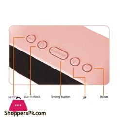 Electronic Digital Clock Led Alarm Clock Date Temperature Display Timing Countdown Stopwatch Student Snooze Clock 1224H Candy Color