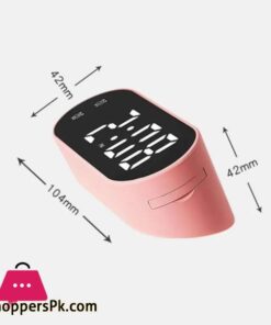 Electronic Digital Clock Led Alarm Clock Date Temperature Display Timing Countdown Stopwatch Student Snooze Clock 1224H Candy Color