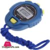 Handheld Digital Lcd Sports Stopwatch Chronograph Counter Timer With Strap