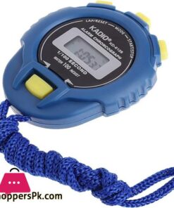 Handheld Digital LCD Sports Stopwatch Chronograph Counter Timer with Strap