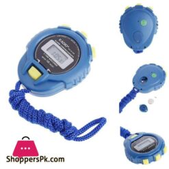 Handheld Digital Lcd Sports Stopwatch Chronograph Counter Timer With Strap