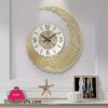 Home Decor Modern Metal Wall Clock Mural Crafts Living room Bedroom Office Hotel Wall Ornaments Decoration Size Length 46 cm Width 39 cm Dial 22 cm