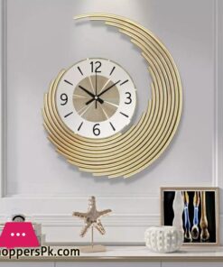 Home Decor Modern Metal Wall Clock Mural Crafts Living room Bedroom Office Hotel Wall Ornaments Decoration Size Length 46 cm Width 39 cm Dial 22 cm