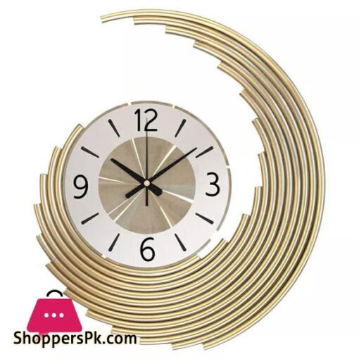 Home Decor Modern Metal Wall Clock Mural Crafts Living room Bedroom Office Hotel Wall Ornaments Decoration Size Length 46 cm Width 39 cm Dial 22 cm