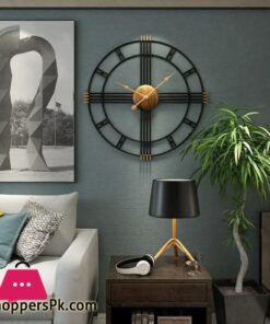 Home Decor Modern Metal Wall Clock Mural Crafts Living room Bedroom Office Hotel Wall Sticker Wall Ornaments Watches Decoration Size Length 50 cm Width 50 cm