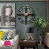 Home Decor Modern Metal Wall Clock Mural Crafts Living Room Bedroom Office Hotel Wall Sticker Wall Ornaments Watches Decoration Size Length 50 Cm Width 50 Cm