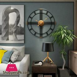 Home Decor Modern Metal Wall Clock Mural Crafts Living room Bedroom Office Hotel Wall Sticker Wall Ornaments Watches Decoration Size Length 50 cm Width 50 cm
