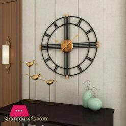 Home Decor Modern Metal Wall Clock Mural Crafts Living Room Bedroom Office Hotel Wall Sticker Wall Ornaments Watches Decoration Size Length 50 Cm Width 50 Cm