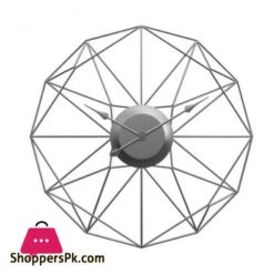 Home Decor Modern Metal Wall Clock Mural Crafts Living Room Bedroom Office Hotel Wall Sticker Wall Ornaments Watches Decoration Size Length 50 Cm Width 50 Cm