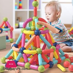 Inventis Tm Magnetic Magic Stick 64 Pcs Building Set Puzzle Toy Educational Creative Toys Intelligent Children Diy Stick Construction Puzzles For Kids