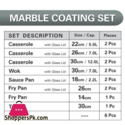 Kitchen King Marbelo Gift Set 20 Pieces