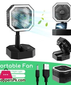 Le 2 In 1 Mini Cooling Fan With Led Light Portable Foldable Adjustable Height Angle Usb Rechargeable Air Cooler Fan 30 Le 2 In 1 Mini Cooling Fan With Led Light Portable Foldable Adjustable Height Angle Usb Rechargeable Air Cooler Fan