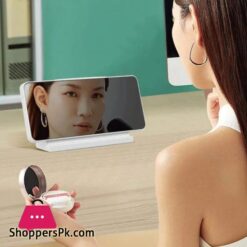 Mirror Led Digital Alarm Clock Temp Date Display Colorful Snooze Clock Brightness Adjustable 1224 Electronic Rechargeable Clock