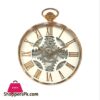 Modern Roman Numbers Wall Clock With Moving Gears Classic Design With Sweep Movement No Ticking Quartz Movement