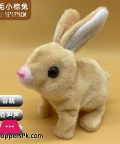 New Electric Plush Bunny Toy Walking and Moving Ears Electric Little Bunny Pet the Toy Dog
