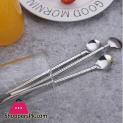 Pack Of 6 Stainless Steel Drinking Spoon Straw Cocktail Straw &Amp; Spoon 12 Pack Of 6 Stainless Steel Drinking Spoon Straw Reusable Metal Straws Cocktail Spoons Set 2In1 Stainless Steel Straw Spoon Smoothie Straw Spoon Smoothie Spoon Smoothie Straw