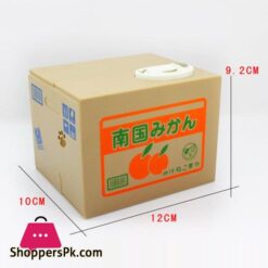 Piggy Bank Cat Steal Money Coin Saving Box Pot Case Battery Operated Gift White 1475Cm