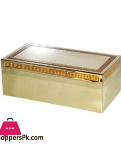 H4711253 Glitter Gold Tissue Box