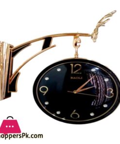 Reindeer Design Antique Look Golden White And Golden Black Round Wall Hanging Double Sided 2 Faces Retro Station Wall Clock 13 Reindeer Design Antique Look Golden White And Golden Black Round Wall Hanging Double Sided 2 Faces Retro Station Wall Clock