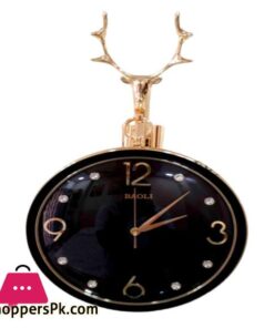 Reindeer Design Antique Look Golden White And Golden Black Round Wall Hanging Double Sided 2 Faces Retro Station Wall Clock 17 Reindeer Design Antique Look Golden White And Golden Black Round Wall Hanging Double Sided 2 Faces Retro Station Wall Clock