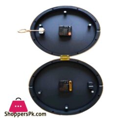 Reindeer Design Antique Look Golden White And Golden Black Round Wall Hanging Double Sided 2 Faces Retro Station Wall Clock