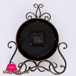 Retro Clock Mute Desk Clock Home Living Room Bedroom Decoration Desk Clock Desktop Ornaments Small Desk Clock 11.02 Inches Table Clock