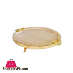 HB 8993 9 SMALL ROUND BAMBOO TRAY 12c