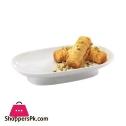 SY7573 Rise SmallOvalFootedPlatter 22cm