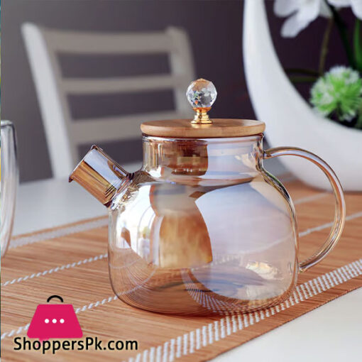 Teapot with Heat Resistant , Borosilicate Glass Teapot, Glass Tea Kettle 1000ml