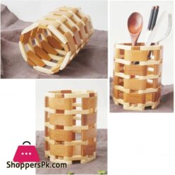 Wooden Spoon Chopsticks Bar Bq Sticks Storage Rack Organizer