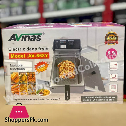Avinas 6.8L Electric Deep Fryer 2800W - Deep fryer - Ideal for commerical use - 2800W Multifunction electric deep fryer