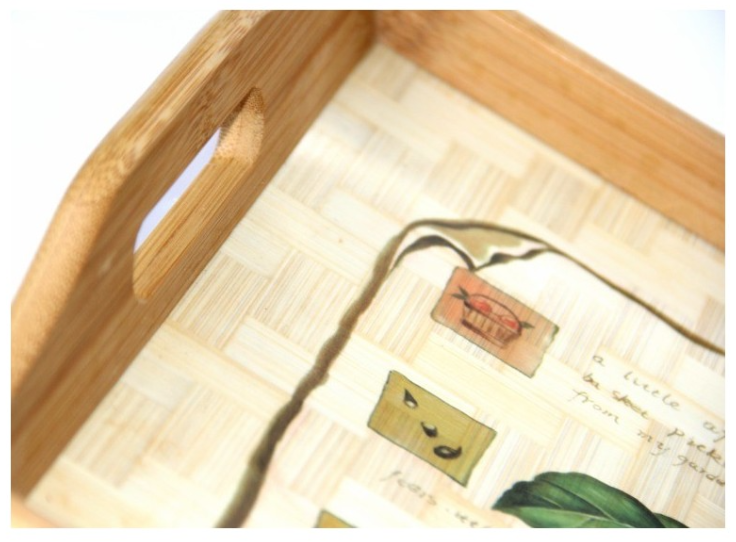 Bamboo Wooden Trays Set Of 3