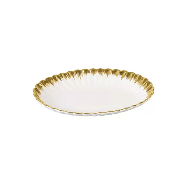 Brilliant Ceramic 10 Inch Oval Serving Plate