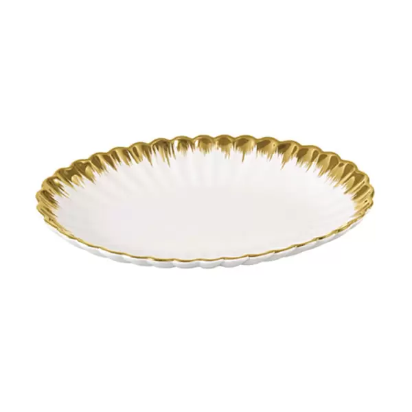 Brilliant Ceramic 12 Inch Oval Serving Plate