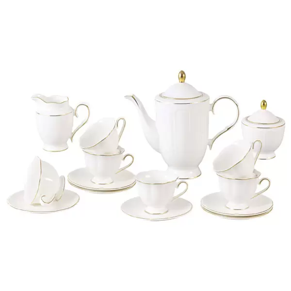 Brilliant Ceramic 17 Pieces Tea Set