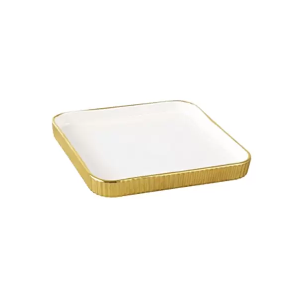 Brilliant Ceramic 8 Inch Square Plate