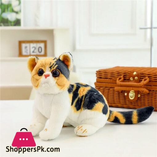 Cat Plush Toy Simulation Cat Doll Kawaii Stuffed Animal Stitch Doll for Boy Girl