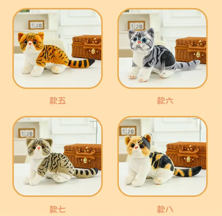 Cat Plush Toy Simulation Cat Doll Kawaii Stuffed Animal Stitch Doll For Boy Girl 8 Cat Plush Toy Simulation Cat Doll Kawaii Stuffed Animal Stitch Doll For Boy Girl