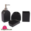 Ceramic Bathroom Accessories Set Of 4 Bath Set With Soap Dispenser (231U)