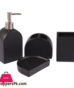 Ceramic Bathroom Accessories Set of 4 Bath Set with Soap Dispenser (231U)