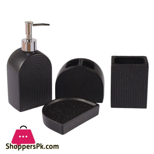 Ceramic Bathroom Accessories Set of 4 Bath Set with Soap Dispenser (231U)