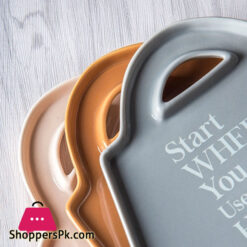 Ceramic Snack Dish Stoneware Dessert Tray Porcelain Dessert Plate Fruit Plate Dry Fruit 17.5 X 15.3 Cm Small