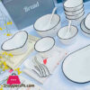 Cheerish Porcelain Elegant 18Pcs Soup Set Multipurpose