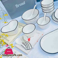 CHEERISH Porcelain Elegant 18pcs Soup Set Multipurpose